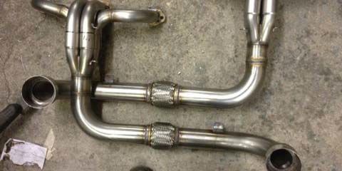 An image of This one-off exhaust system was made in our workshop to help a Ford Popular V8 hotrod breathe more easily goes here.