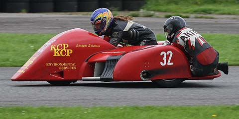 Ricky Lumley - #32: Ricky races F2 sidecar outfit number 32 in the Bemsee (British Motorcycle Racing Club) championship.